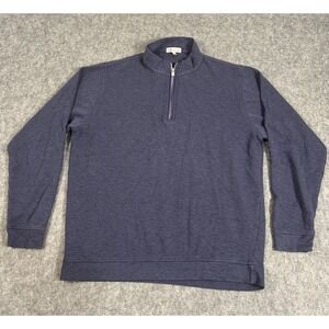 Men's Peter Millar Crown Comfort Jersey 1/4 Zip Pullover Sweater Cotton Blend XL